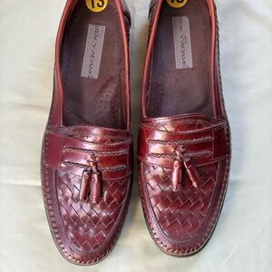 Stacy Adams Men's Deep Red Woven Loafers